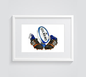 Nudgee College Rugby Union football painting print