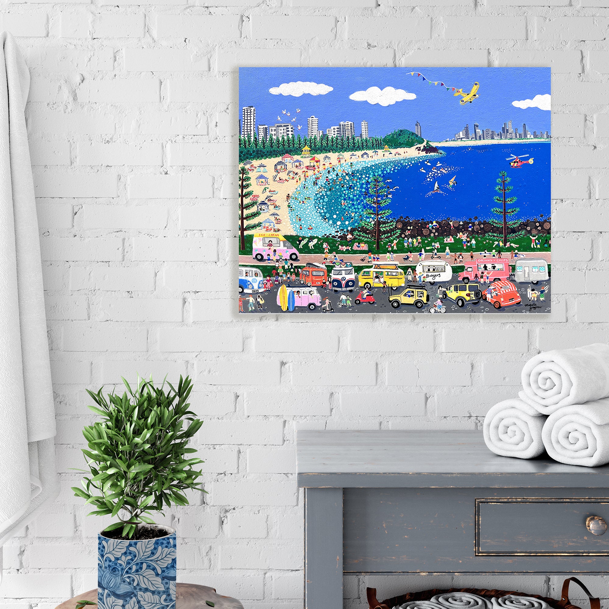 Print of I love Burleigh