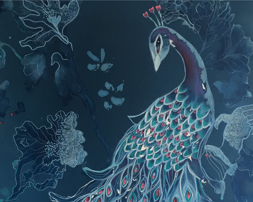 Original Oil Painting of peacock - Beauty of nature