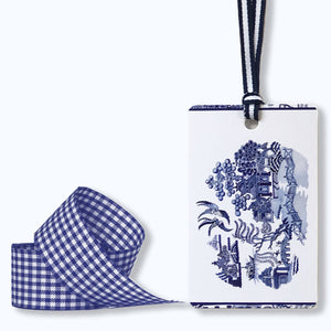 Bespoke blue and white Willow design wrapping kit