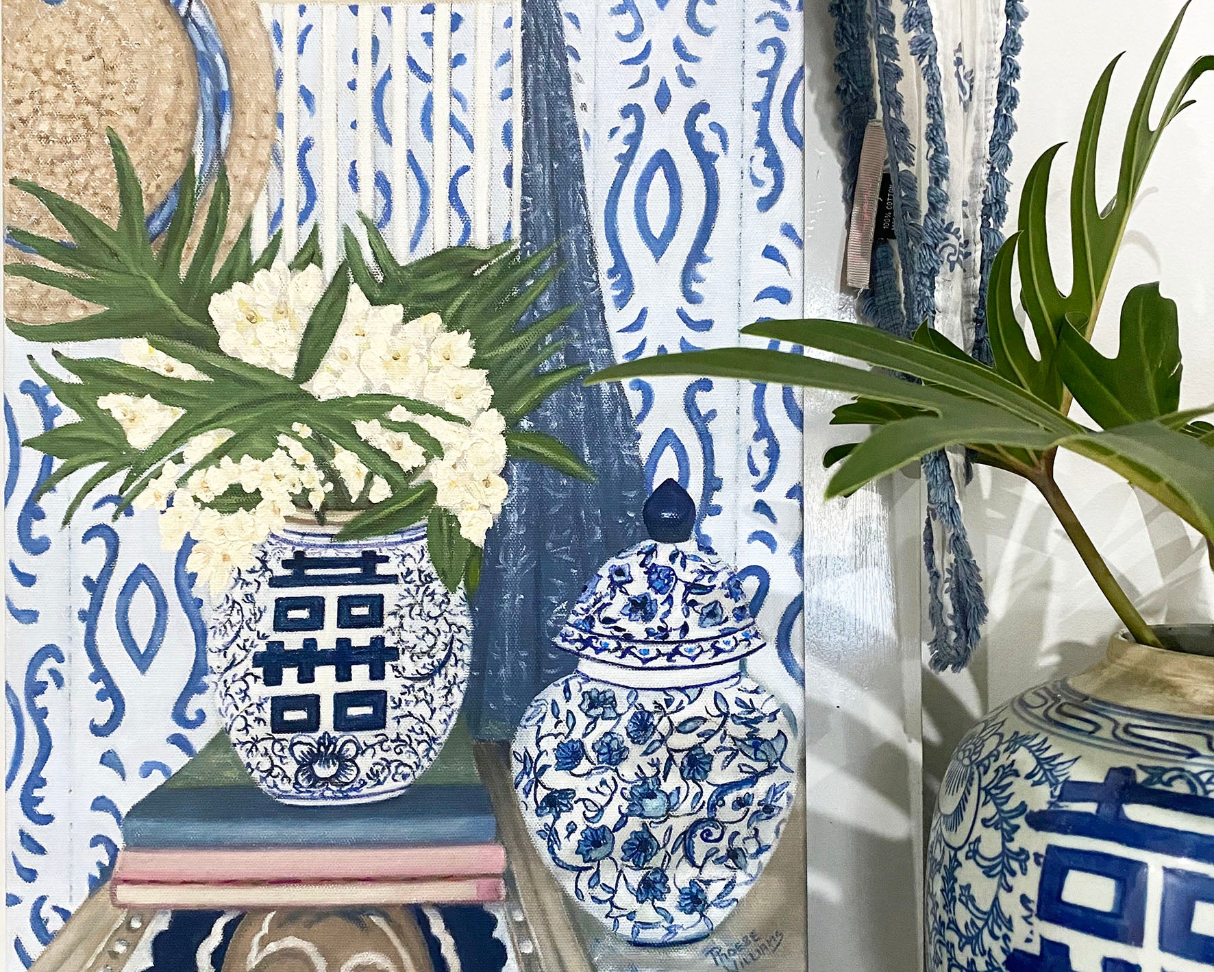 Frangipanis and Xanadu in  in Double Happiness Jar