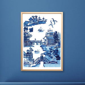 Print of popular blue and white new Willow design