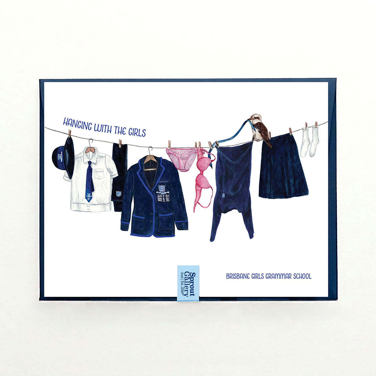 Brisbane Girls Grammar School - BGGS 'Hanging with the girls' greeting card