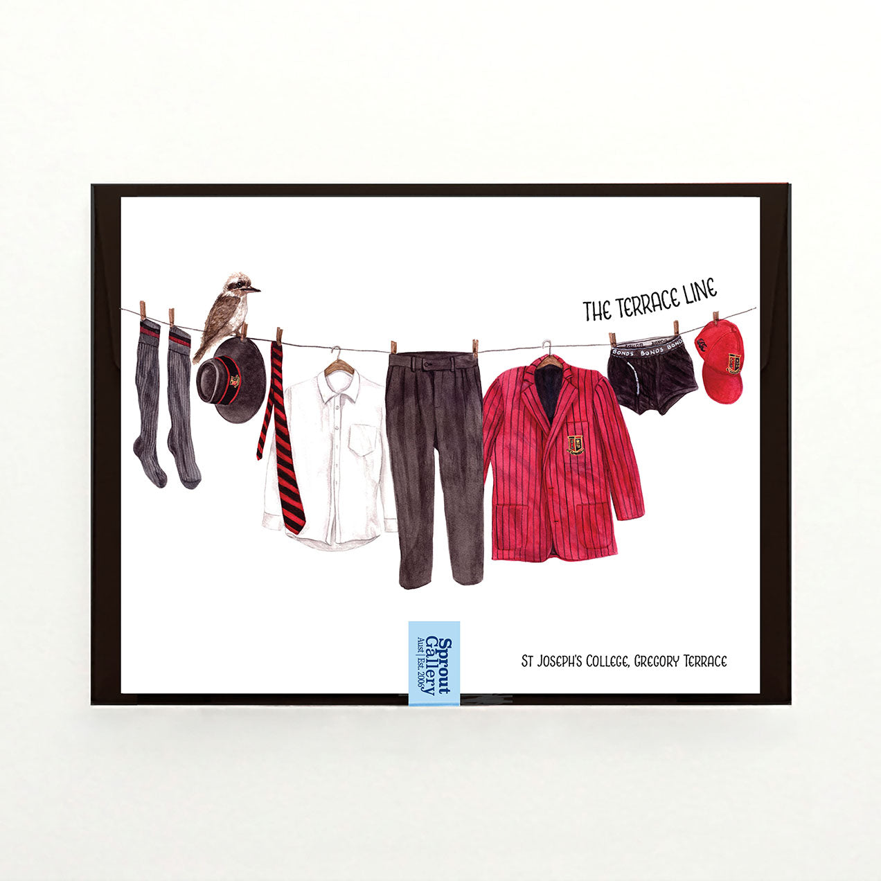 St Joseph's College, Gregory Tce - 'The Terrace Line' greeting card