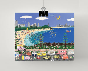 Print of I love Burleigh