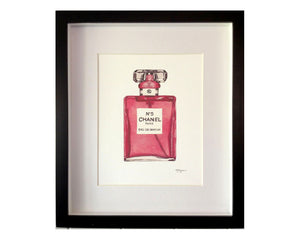 Print of Chanel No 5 perfume