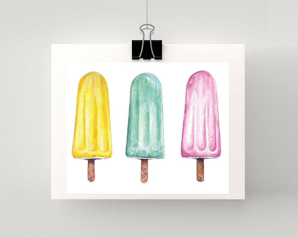 Print of pastel ice cream / ice blocks - Sprout Gallery