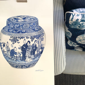 Print of gorgeous Booths ginger jar