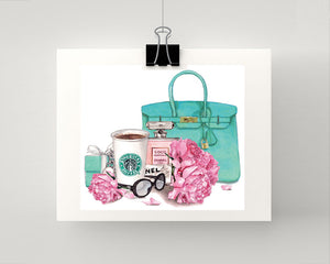 Print of Breakfast and Tiffany's with Chanel