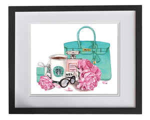 Print of Breakfast and Tiffany's with Chanel