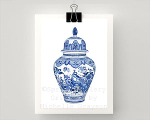 Print of Chinoiserie Ginger Jar