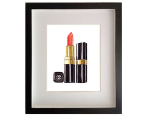 Print of red Chanel lipstick