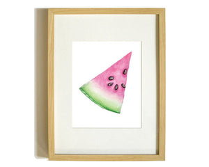 Print of a slice of summer watermelon